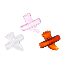 Creative Airship Shape Glass Carb Capper Dabber Wax Oil Tool 1.38 Inch Handle Oil Wax Cavers Tool Water Pipe Accessories